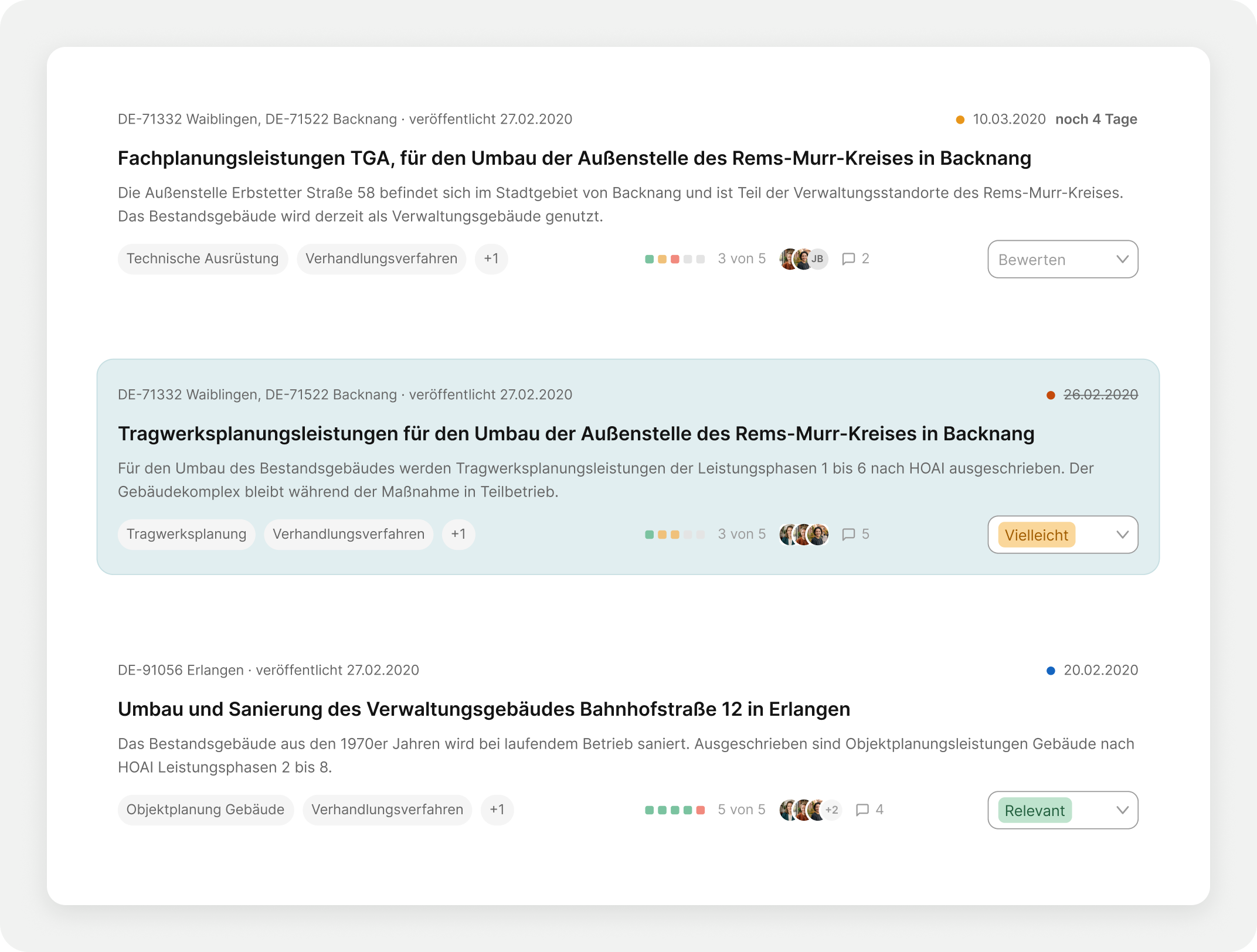 Design system sheet showing component states for navigation, cards, filters and overlays